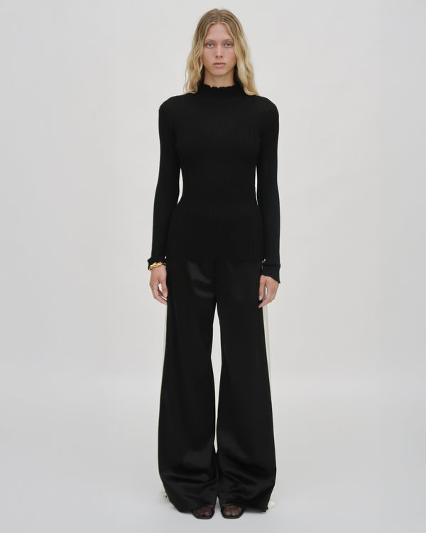 Rosetta Getty PLISSE TURTLENECK