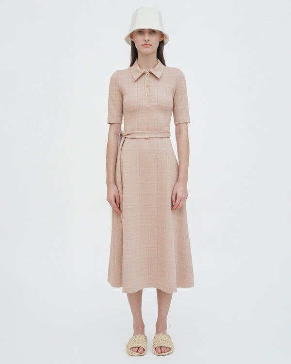 Rosetta Getty POLO DRESS - PLAID