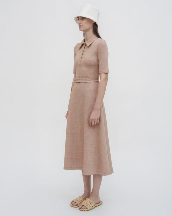 Rosetta Getty POLO DRESS - PLAID