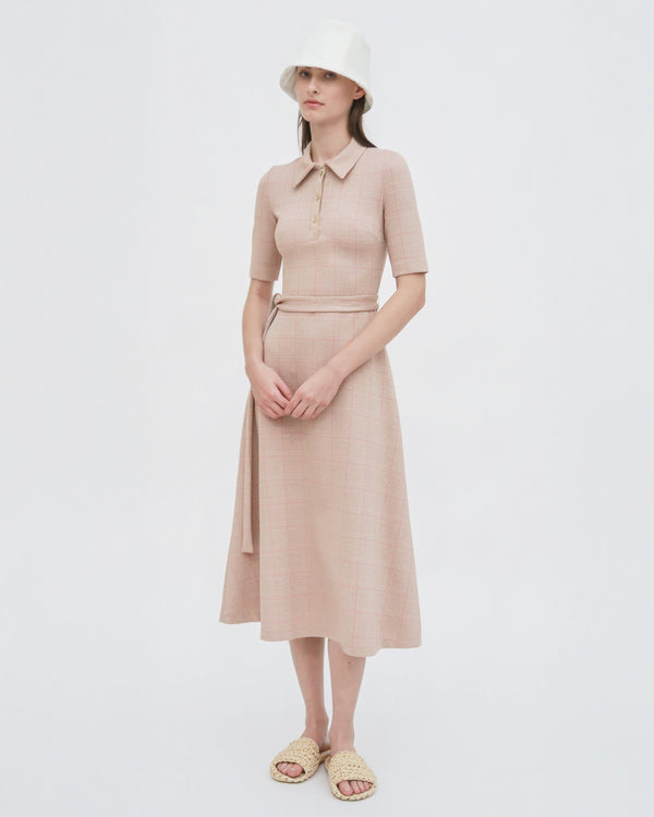rosetta getty POLO DRESS - PLAID