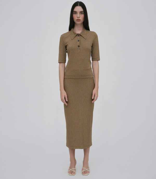 Rosetta Getty POLO T-SHIRT - STRIPE