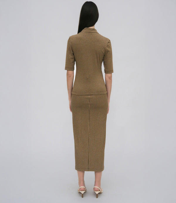 Rosetta Getty POLO T-SHIRT - STRIPE