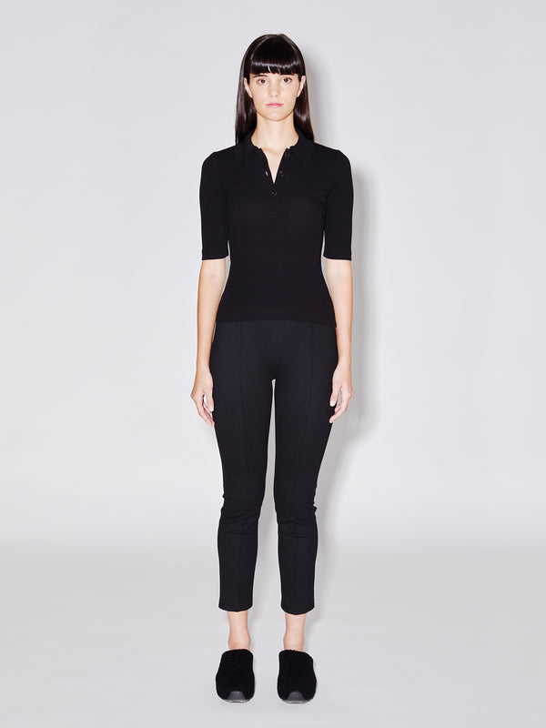 Rosetta Getty Pull On Cropped Slim Pant
