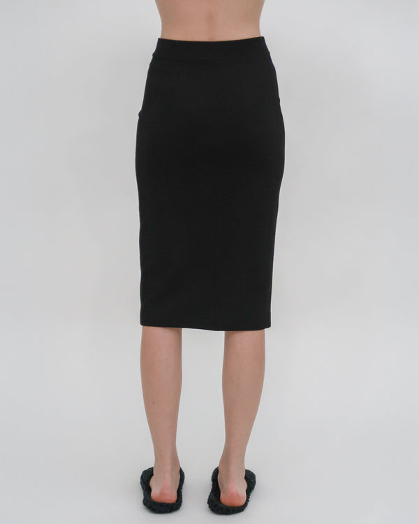 Rosetta Getty PULL ON PENCIL SKIRT - SOLID INTERLOCK