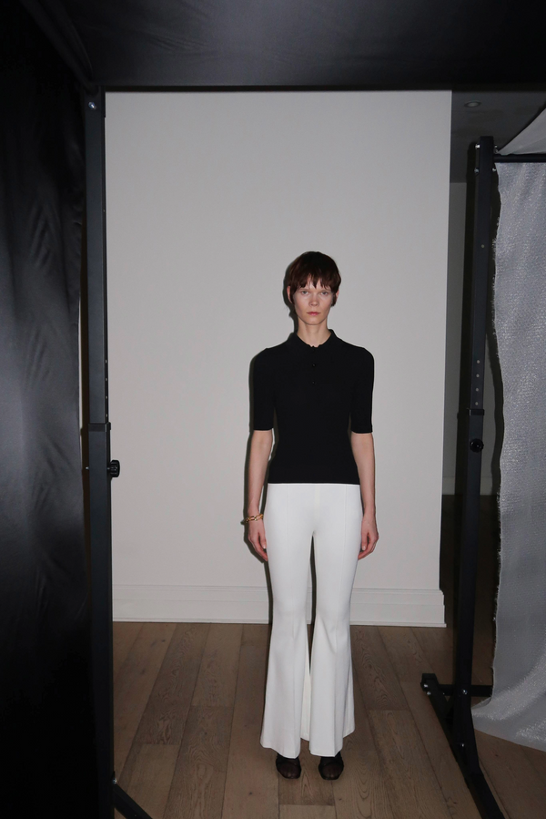 Rosetta Getty Pull On Pintuck Flares