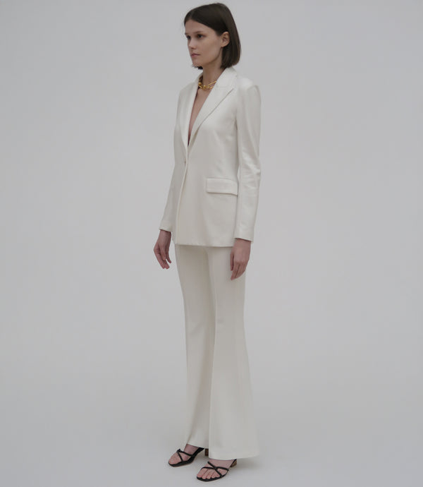 Rosetta Getty Pull On Pintuck Flares