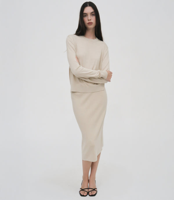 Rosetta Getty RELAXED CREWNECK SWEATER