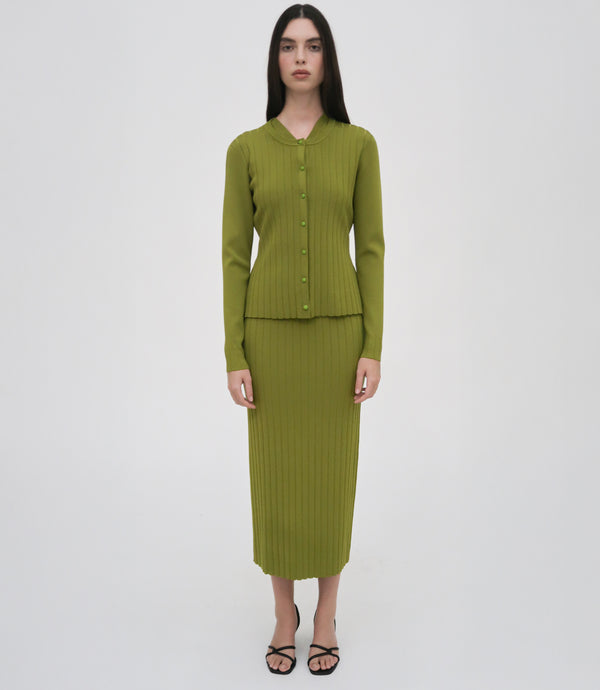 Rosetta Getty RIB CARDIGAN