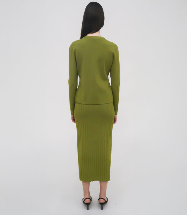 Rosetta Getty RIB CARDIGAN