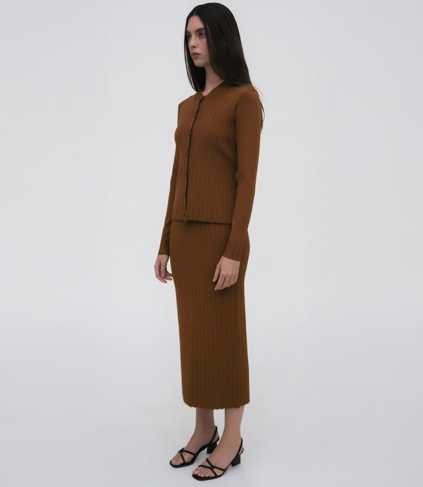 Rosetta Getty RIB CARDIGAN
