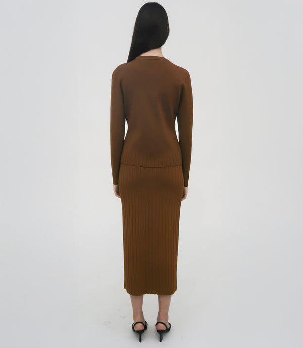 Rosetta Getty RIB CARDIGAN