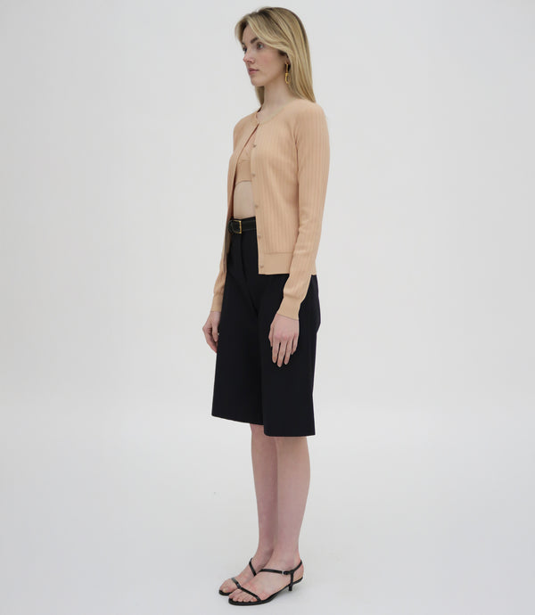 Rosetta Getty RIB FITTED CARDIGAN