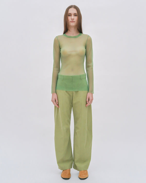 Rosetta Getty RIBBED LONG SLEEVE TUNIC