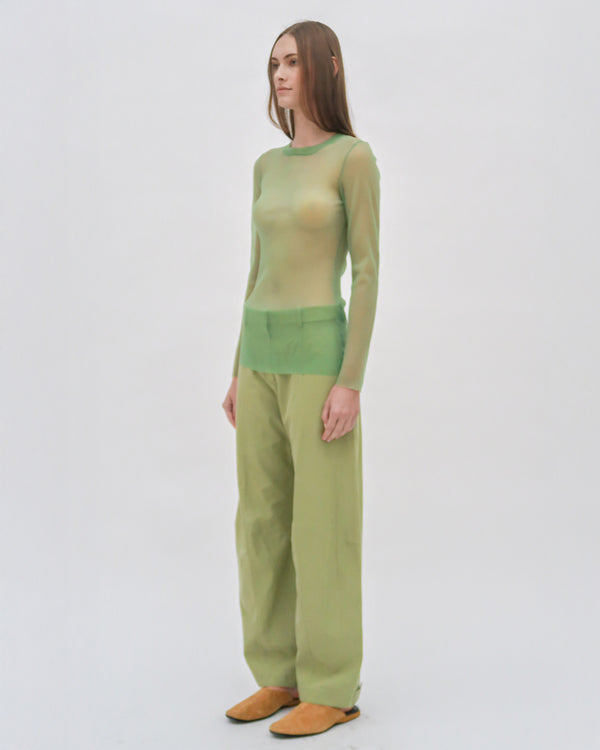 Rosetta Getty RIBBED LONG SLEEVE TUNIC