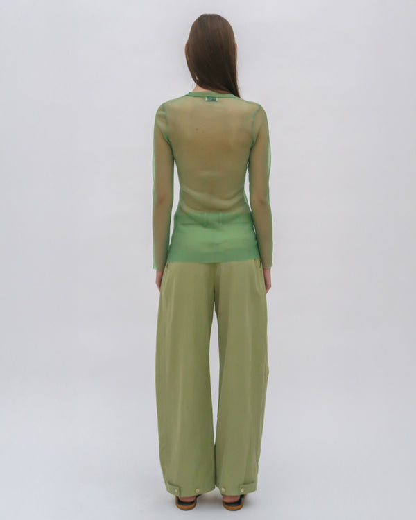 Rosetta Getty RIBBED LONG SLEEVE TUNIC