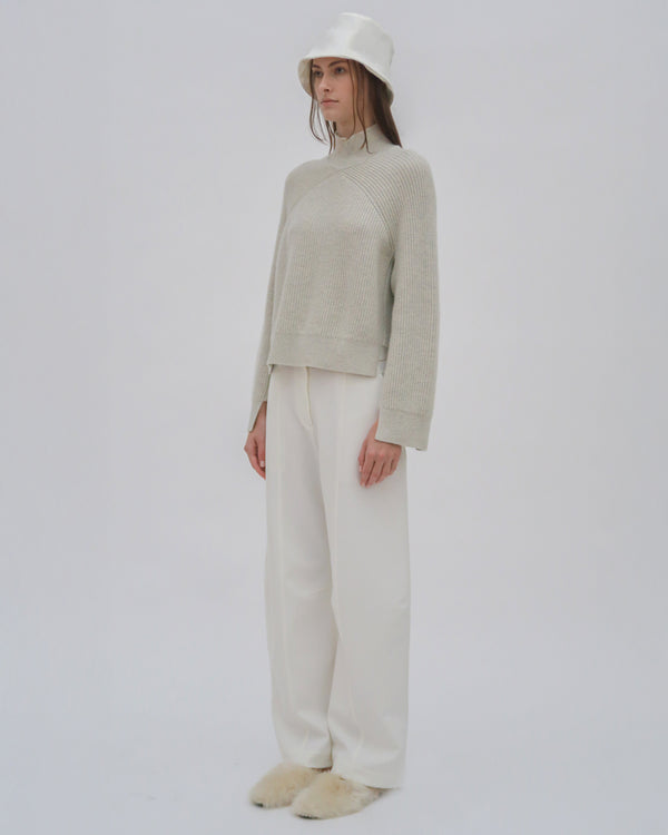 Rosetta Getty RIBBED PANELED TURTLENECK