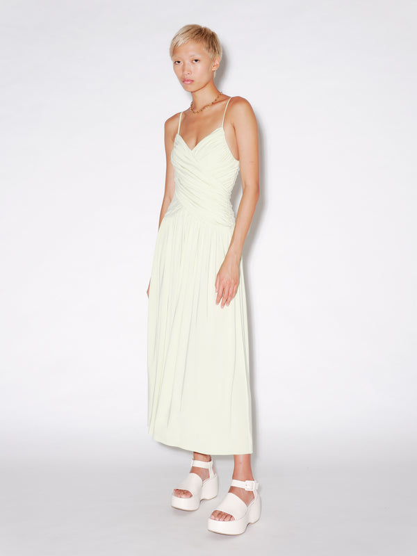 rosetta getty RUCHED SLIP DRESS