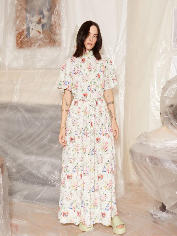 Rosetta Getty Scarf Neck Dress