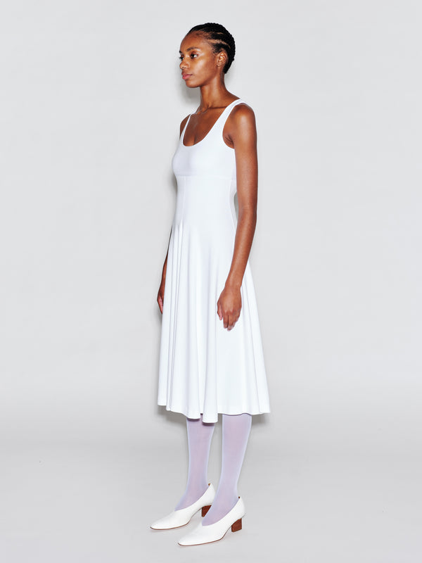 Rosetta Getty SCOOP NECK FLARED DRESS