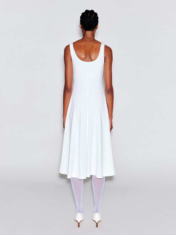 Rosetta Getty SCOOP NECK FLARED DRESS