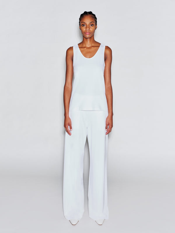 Rosetta Getty SCOOP NECK TANK - SOLID INTERLOCK