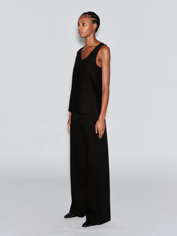 Rosetta Getty SCOOP NECK TANK - SOLID INTERLOCK