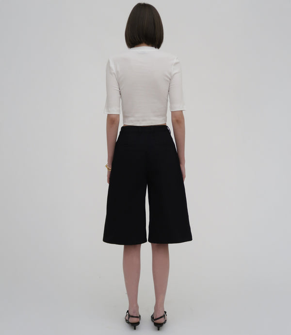 Rosetta Getty Short Sleeve Crop Top