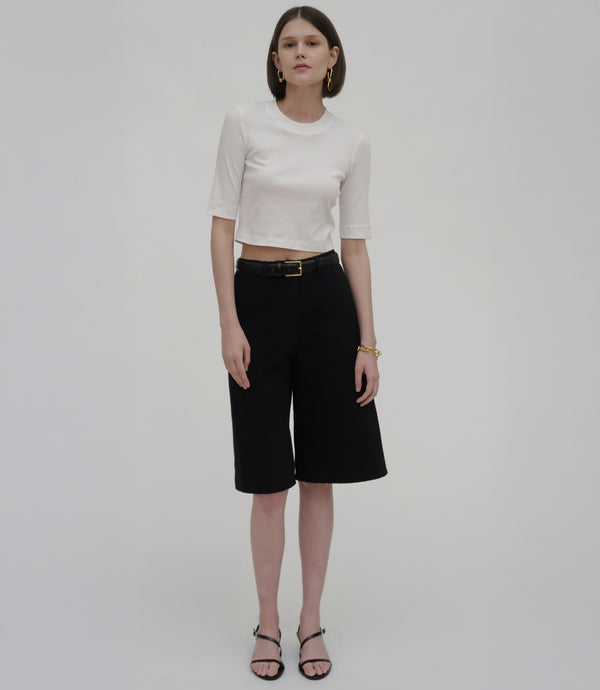 rosetta getty Short Sleeve Crop Top