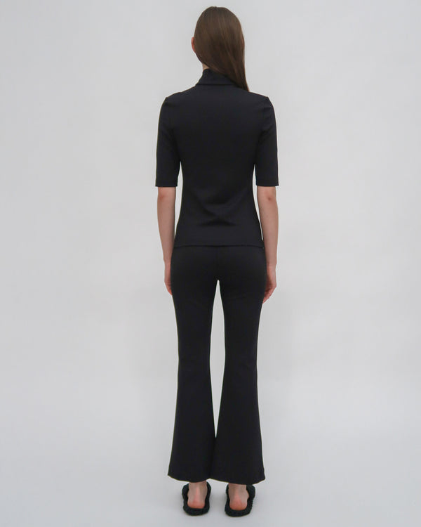 Rosetta Getty SHORT SLEEVE ZIP-UP POLO