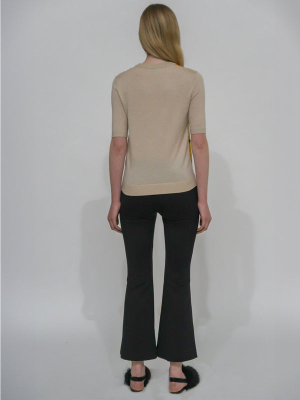 Rosetta Getty SILK INSET T-SHIRT