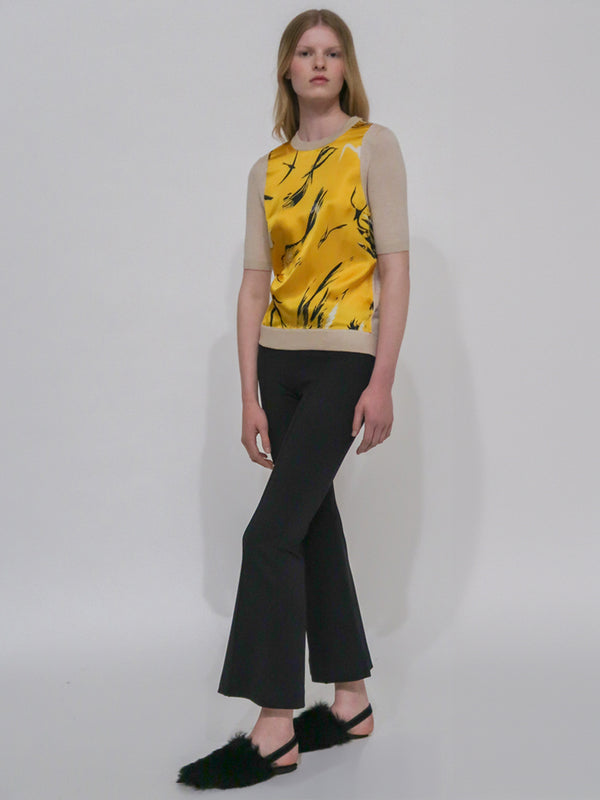 rosetta getty SILK INSET T-SHIRT