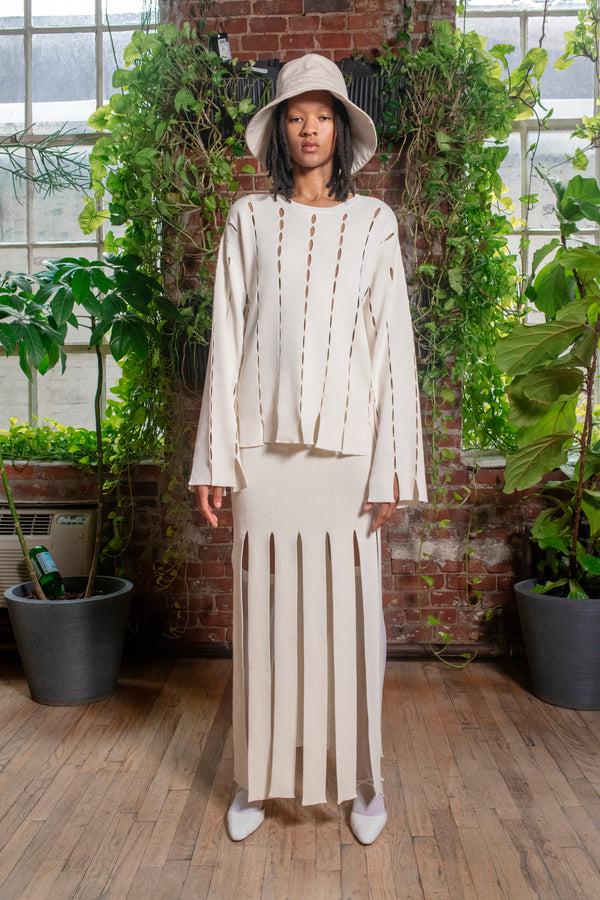 Rosetta Getty SLASH PANEL PULLOVER