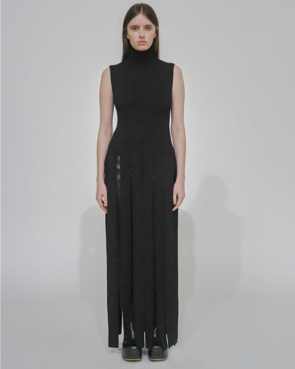 Rosetta Getty SLASHED HEM TURTLENECK TOP