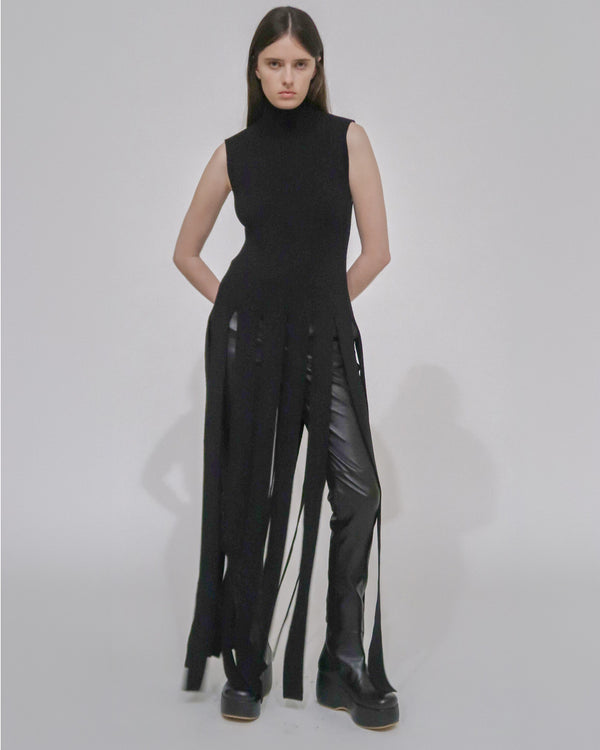 rosetta getty SLASHED HEM TURTLENECK TOP