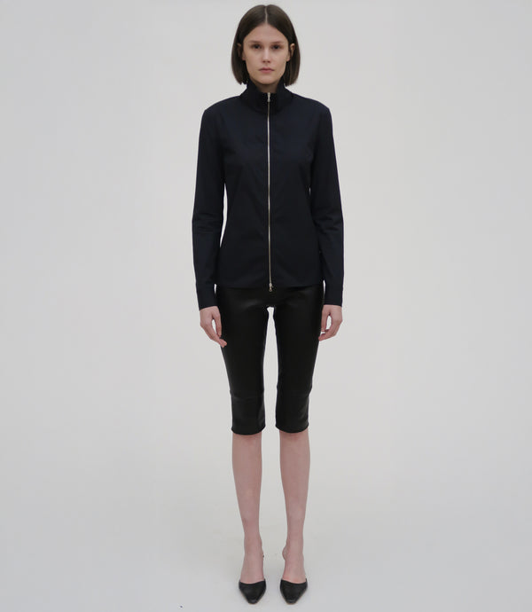 Rosetta Getty SLIM ZIP-UP SHIRT