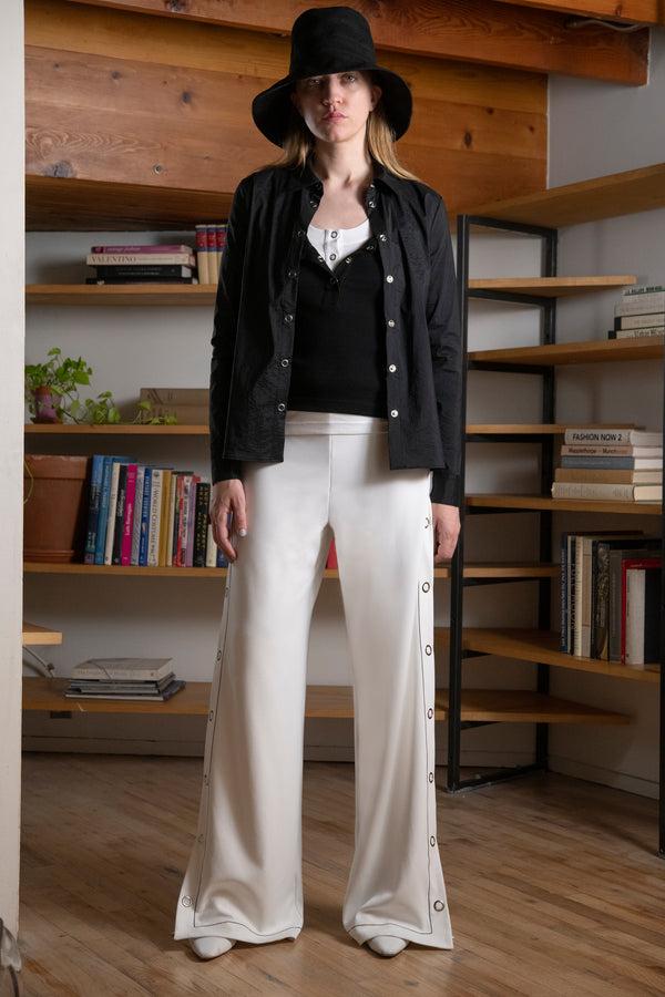 Rosetta Getty SNAP STRAIGHT LEG PANT