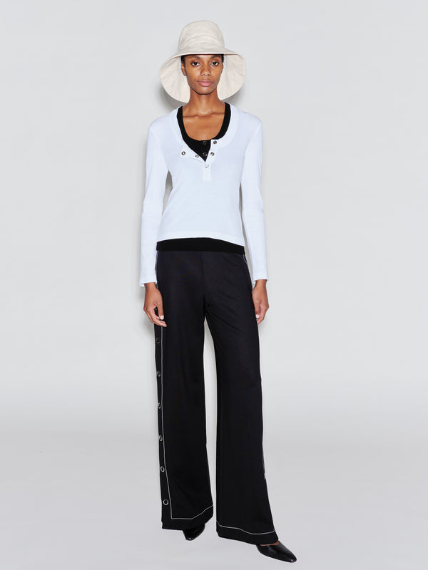 rosetta getty SNAP STRAIGHT LEG PANT