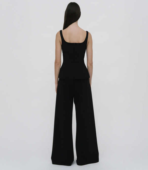 Rosetta Getty SQUARE NECK BUTTON FRONT TOP