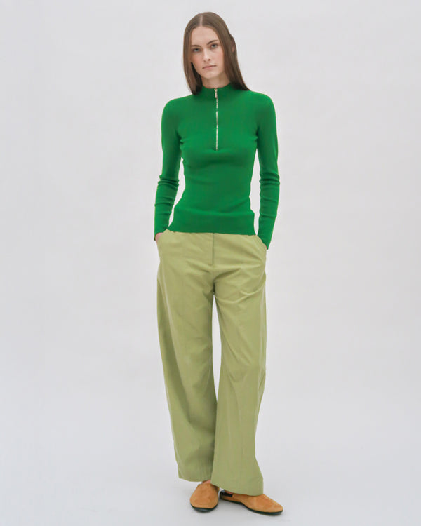 rosetta getty STRAIGHT TAPER TAB PANT - FLUID POPLIN