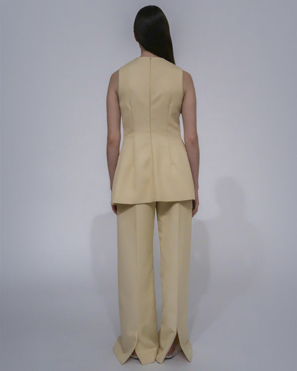 Rosetta Getty TAILORED CROSS FRONT TOP