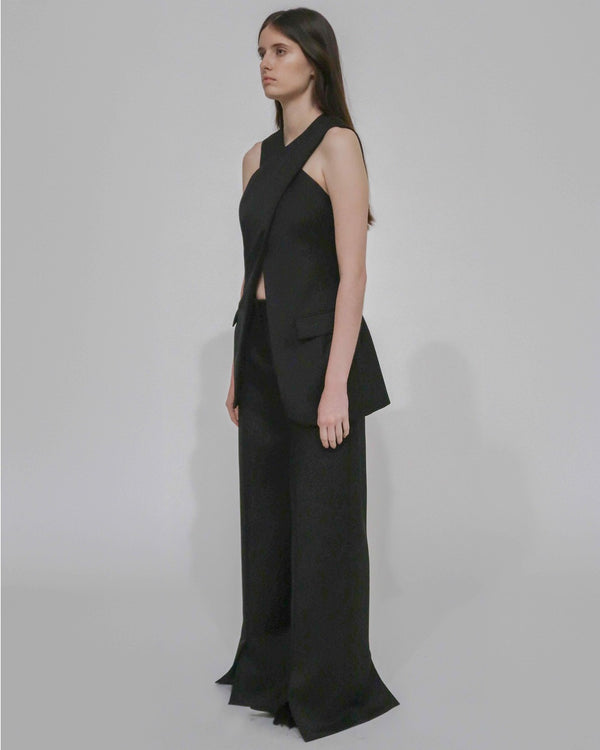 Rosetta Getty TAILORED CROSS FRONT TOP