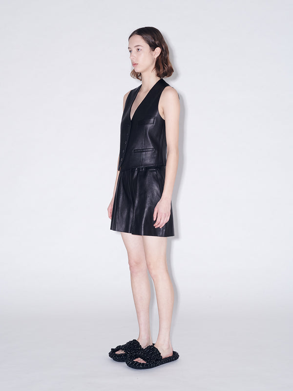 Rosetta Getty Tailored Leather Vest
