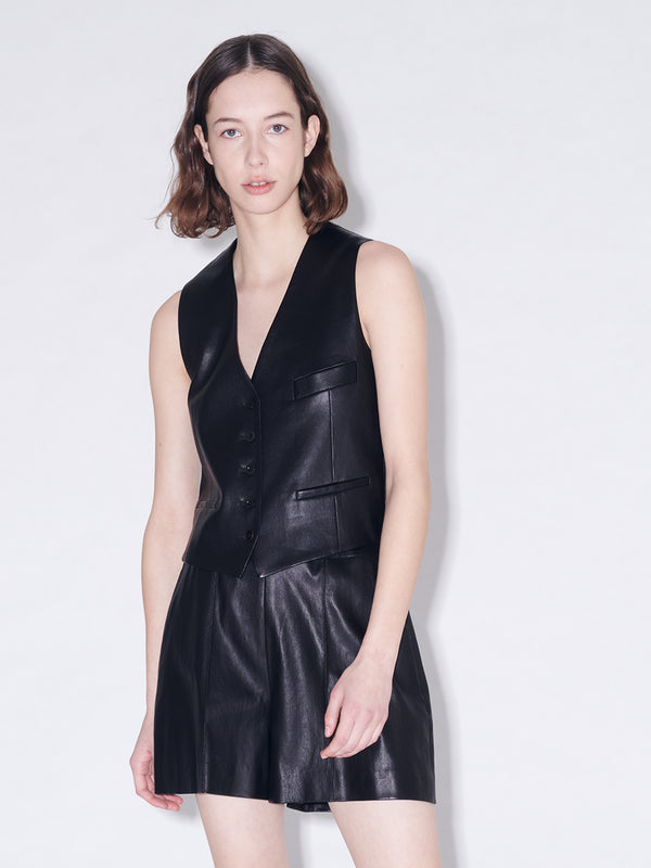 rosetta getty Tailored Leather Vest