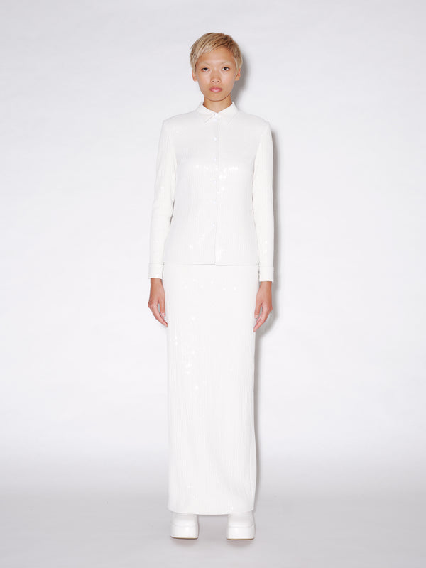 Rosetta Getty TAPERED MAXI SKIRT