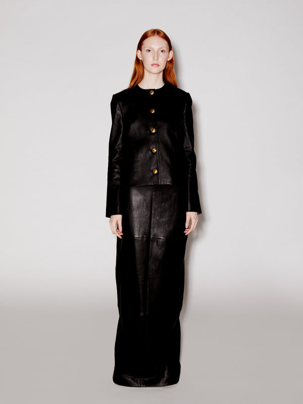 Rosetta Getty TAPERED MAXI SKIRT - STRETCH PLONGE