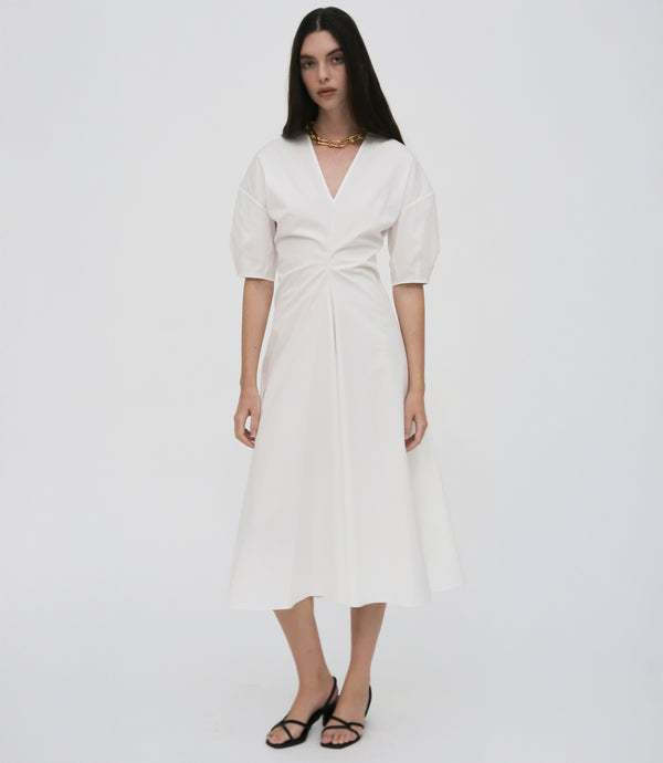 rosetta getty TORQUED SHORT SLEEVE DRESS
