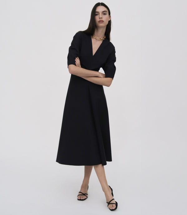rosetta getty TORQUED SHORT SLEEVE DRESS
