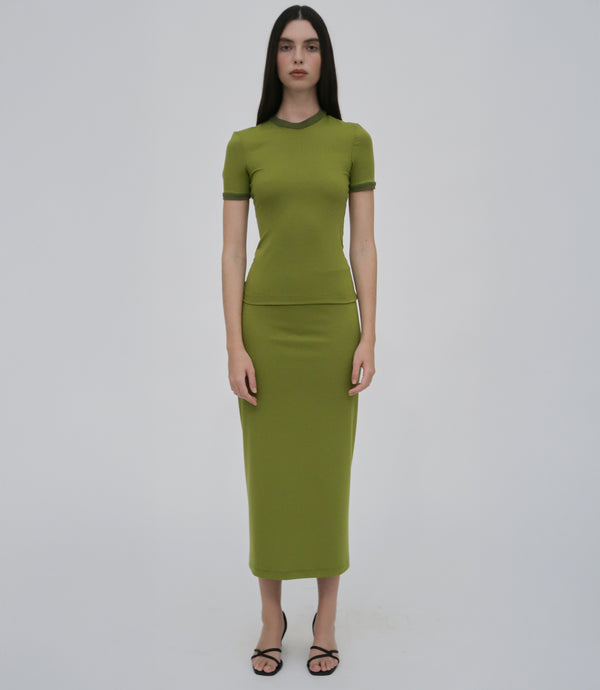 Rosetta Getty TUBE SKIRT - RIB JERSEY