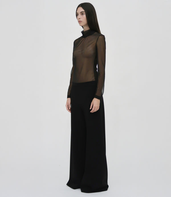 Rosetta Getty TURTLENECK T-SHIRT - SHEER