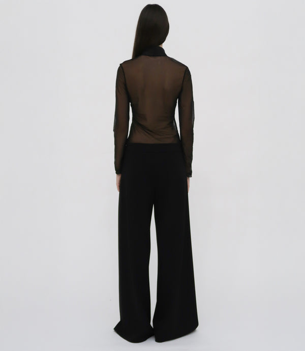 Rosetta Getty TURTLENECK T-SHIRT - SHEER